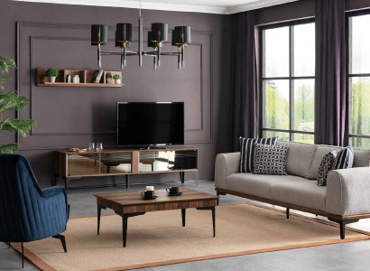 Three Seater Sofa 3 Seat Luxury Living room Modern Design Fabric Couches