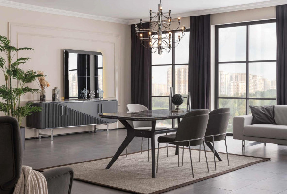 Luxury Dining room Table 200x94 Kitchen Modern Tables Wooden Table Furniture