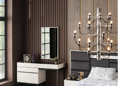 Dressing table Mirror Luxury Console Chest of drawers Bedroom Wood Modern Design