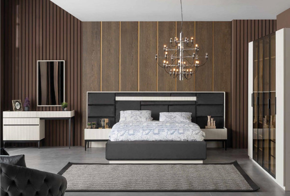 Dressing table Mirror Luxury Console Chest of drawers Bedroom Wood Modern Design