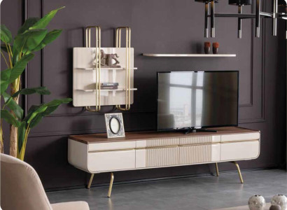 Lowboard TV cabinet Chest of drawers Table Luxury Sideboard tv Living room Chests of drawers Wood