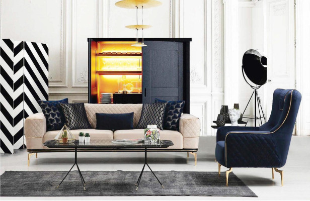 Sofa set sofa luxury armchair sofas three seater 3+3+1 seater suite modern