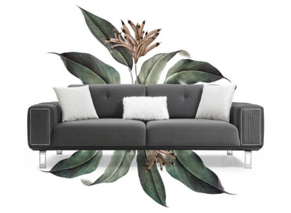 Luxury Sofa Design Three Seater Modern Couch Gray Couches Furniture Upholstery Loft new