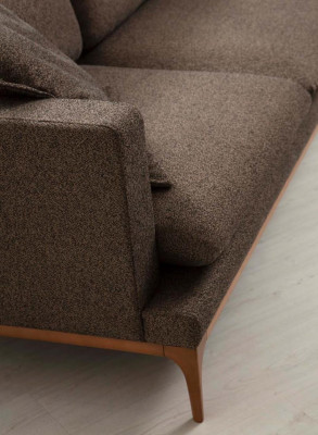 Corner sofa Sofa Living room Sofas Fabric Luxury Corner L-shape Wood Style Modern Furniture new