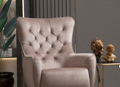 Armchair Single Seater Luxury 1 Seater Upholstery Seat Designer Textile Seat Fabric Modern