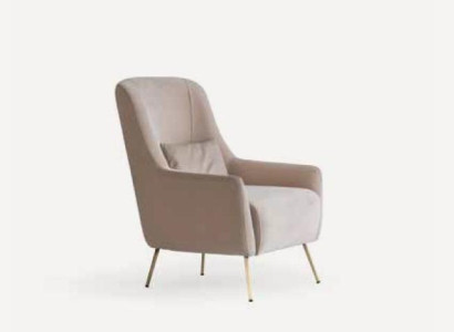Armchair Single Seater Luxury 1 Seater Padded Fabric Modern Design Textile
