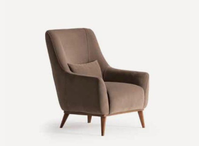 Armchair Single Seater Luxury 1 Seater Padded Fabric Modern Design Textile