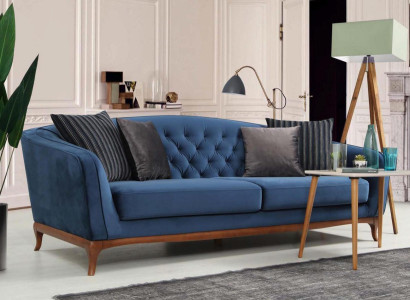 Luxury Sofa Design Three Seater Modern Couch Blue Couches Furniture Upholstery Loft new