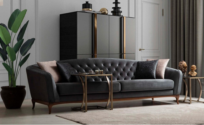 Four Seater Sofa Luxury 4 Seater Sofas Upholstered Couch Fabric Seater Modern Seat