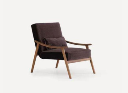 Armchair Single Seater Luxury 1 Seater Padded Fabric Modern Design Textile