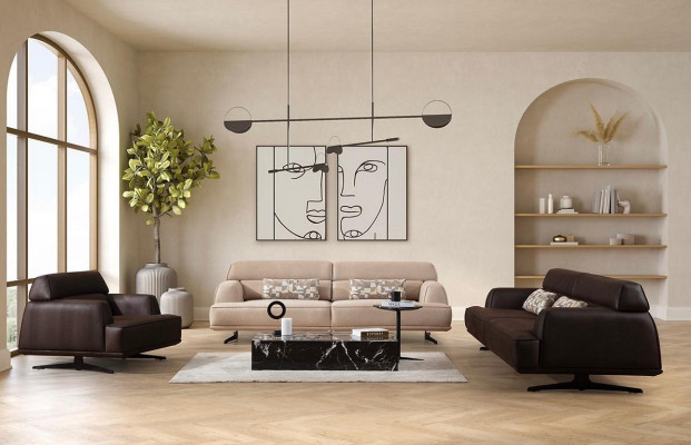 Luxury Sofa set Sofa Suite Sofas 3 3 1 Seater Armchair Modern Leather new