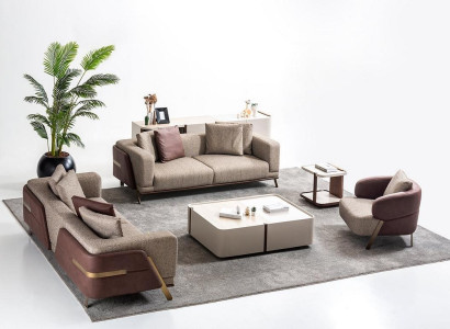 Luxury Sofa set Sofa Suite Sofas 4 3 1 Seater Fabric Modern Side table