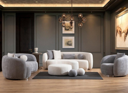 Sofa set 4 3 1 Seater Living room Complete Sofas Set Modern Set Stool