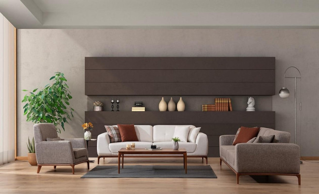 Sofa set sofa luxury 2x sofas 3 seater 1 seater modern 3-piece set modern
