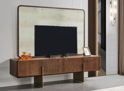 Luxurious living room set consists of TV lowboard and TV frame 2 pieces. new