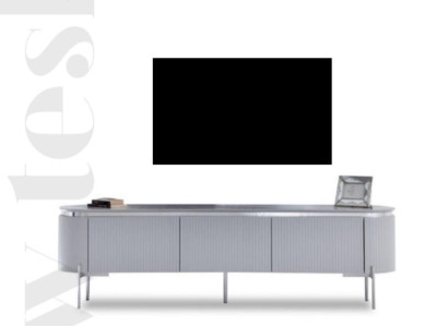 TV wardrobe in gray new Luxury