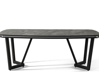 Modern Dining table Dining room Wood Dining Table Style Black Design