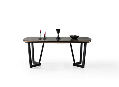 Dining table Dining room Wood Dining Table Style Modern Black Design