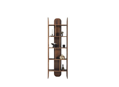 Design Bookcase Living room Cabinets Wood Brown Color new Shelves