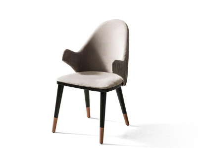 Exclusive Beige Chair with Wood Black Feet Design Dining Room Novelty