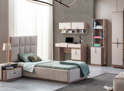 Complete e Childrens room Suite Luxury Bed 1x Bedside tables Bookshelf