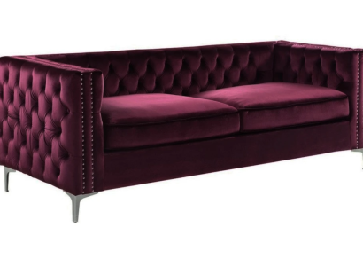 Bordaux chesterfield couch luxury velvet fabric couchen sofa set buttons upholstery new