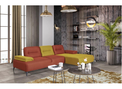 Two-tone L-shape Corner sofa Designer Living room Sofa Modern Couches