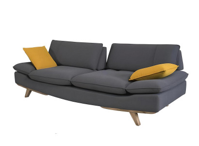 Stylish Gray 3-Seater Sofa Modern Luxurious Living room Couches