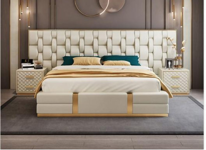 Luxury Bedroom Set Complete's Room Furniture Bed Bedside table Furnishings