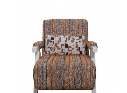 Multicolored Armchair Designer Seat Furniture Luxurious Upholstery Single Seater