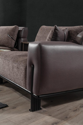 3-Seater Sofa Including Side table Comfort able Living room Couch