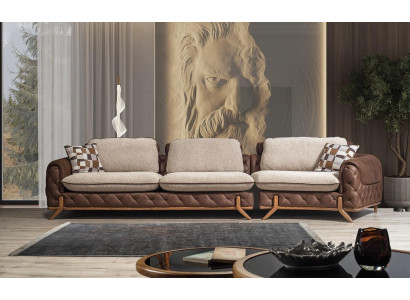 Stylish 4-seater luxury sofas living room couches exclusive s leather sofa