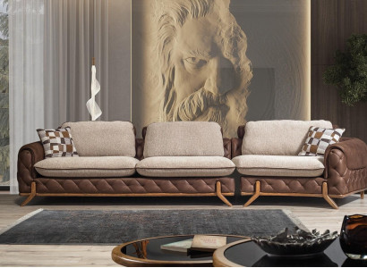Stylish 4-seater luxury sofas living room couches exclusive s leather sofa