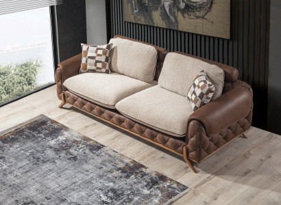 Stylish 3-Seater Sofa Designer Living room Couch exclusive r three-seater