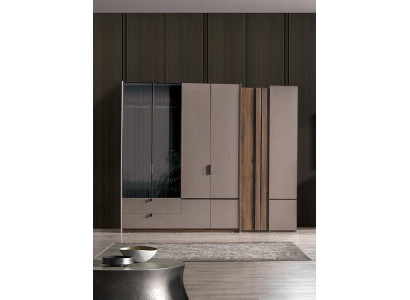 Beige Wardrobe Designer Bedroom Furniture Modern Furnishings