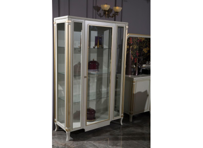 Cabinets Wood Showcases Glass Real wood Display case Living room Furniture Sideboard