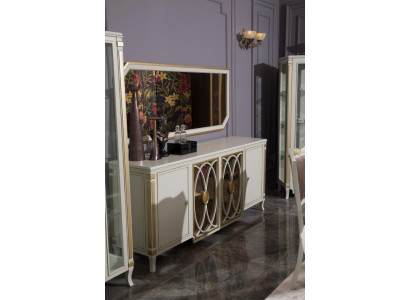 Sideboard Luxury Wood Sideboard Cabinets Living room Glass cabinet new