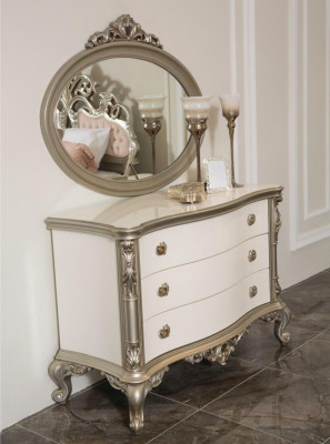 Luxury Chest of drawers Furniture Sideboard Chests of drawers Sideboard with Mirror 2-piece Set new