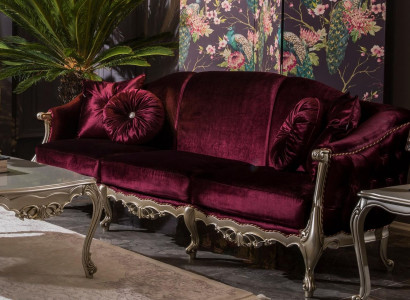 Three Seater Luxury Sofa 3 Seater Sofas Seat Fabric Design Couch Style Bordaux