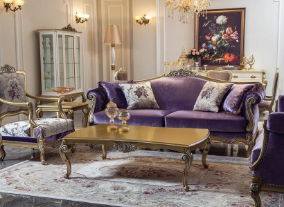 Luxury sofa set 3+2+1 seater coffee table sofas armchair fabric couch 4 pieces.