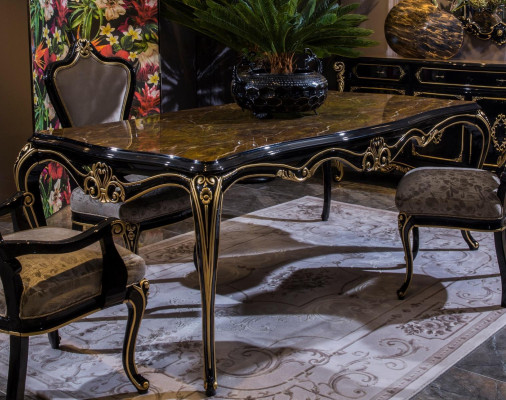 Design Dining room Set Suite Wood Furniture 4x Chair Table Chest of drawers new 6pcs