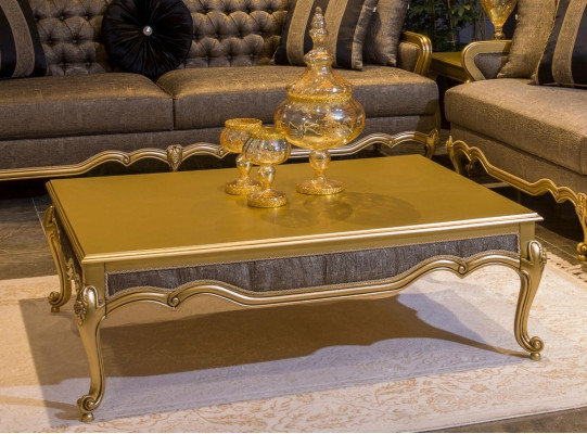 Complete Set Sofa set 3+3+1+1 Seat Sofas Coffee table Baroque Rococo 5 pieces