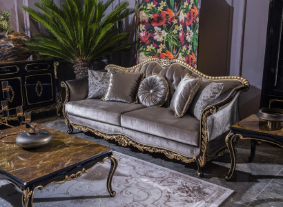 Classic r Luxury Sofa 3 Seater Sofas Seat Fabric Design Couch Style Textile