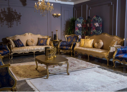 Classic Sofa set 3+3+1+1 Seater Luxury Suite Sofa Armchair Set 4pcs