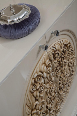 Dining room Suite Table Sideboard 4x Chair Set Display case Stool 8pcs. new