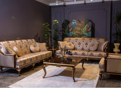 Complete Set Sofa set 3+3+1 Seat Coffee table Designer Couches Sofa 4-piece