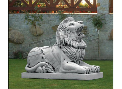 XXL lion figure garden terrace decoration decorative stone sculpture