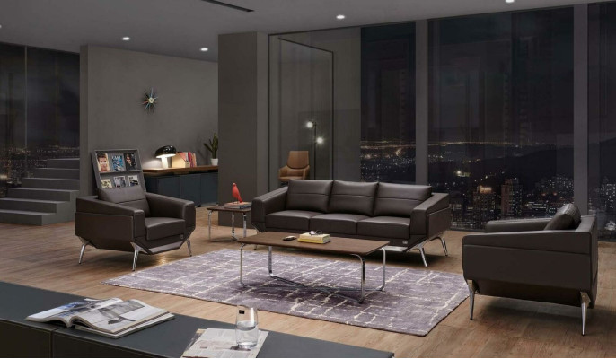 Living room Set Sofa set 3+1+1 Seater Table Coffee table Designer 4pcs. new