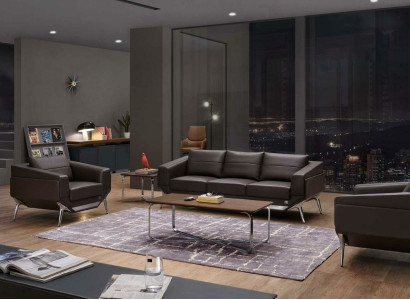 Living room Set Sofa set 3+1+1 Seater Table Coffee table Designer 4pcs. new