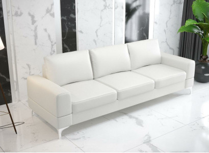 Living room Design Textile 3 Seater White Elegant Modern Sofa Couch Upholstery new